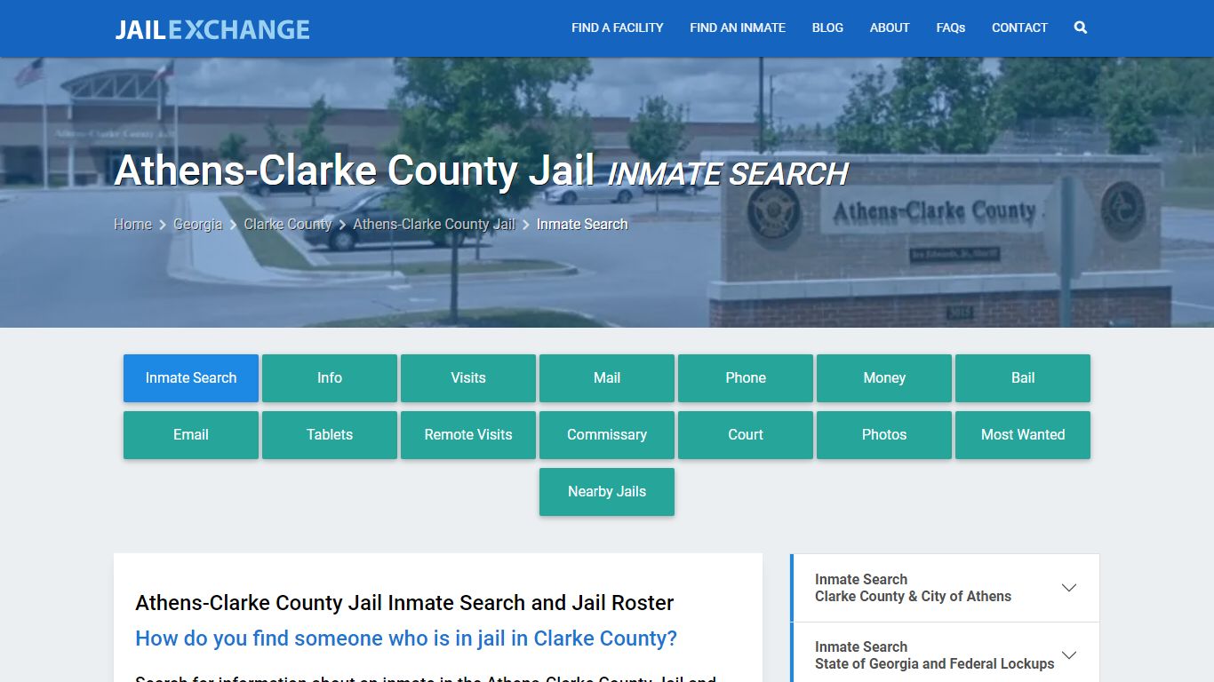 Inmate Search: Roster & Mugshots - Athens-Clarke County Jail, GA