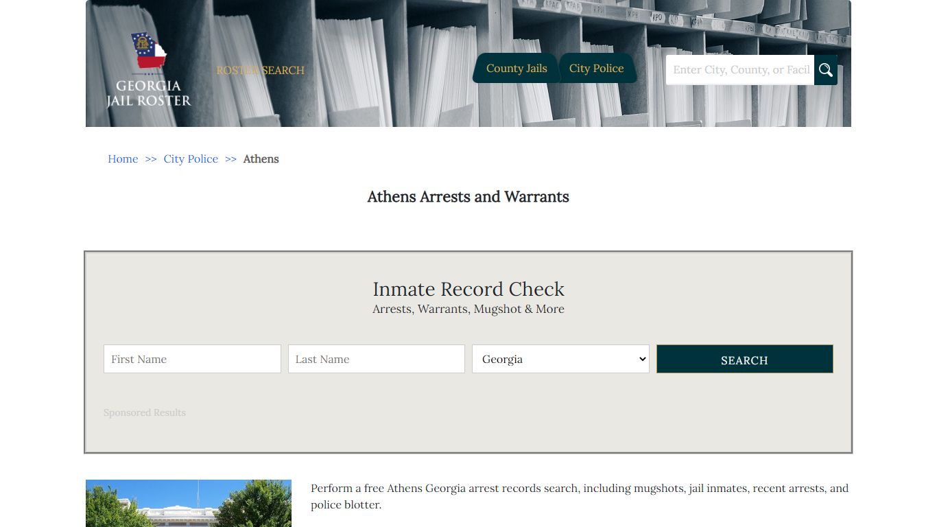 Athens Arrests and Warrants | Georgia Jail Inmate Search
