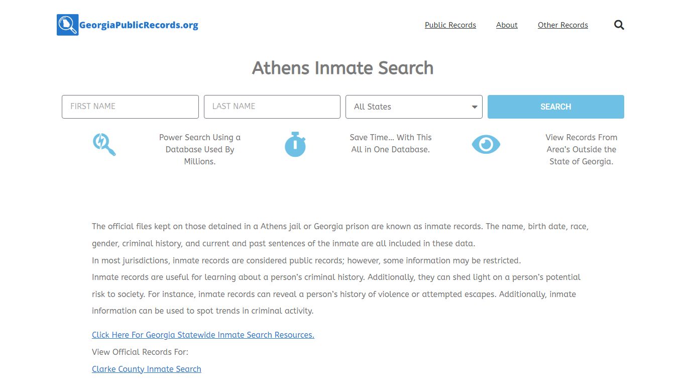 Athens Inmate Search - APD GA Current & Past Jail Records
